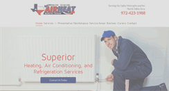 Desktop Screenshot of airheatnt.com