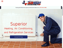 Tablet Screenshot of airheatnt.com